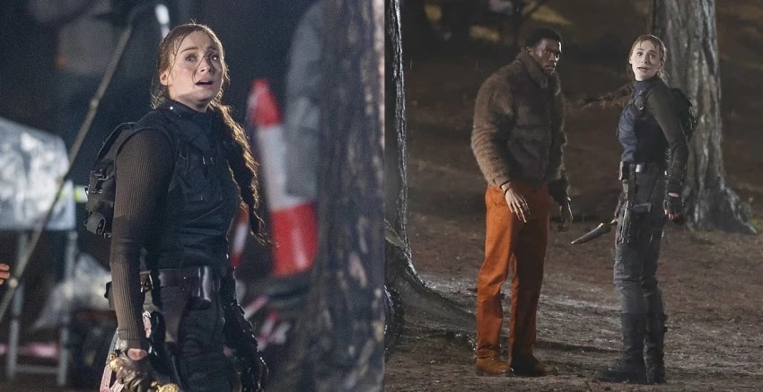 На новых кадрах со съёмок сериала Tomb Raider показали уставшую Лару Крофт и её друга Зипа